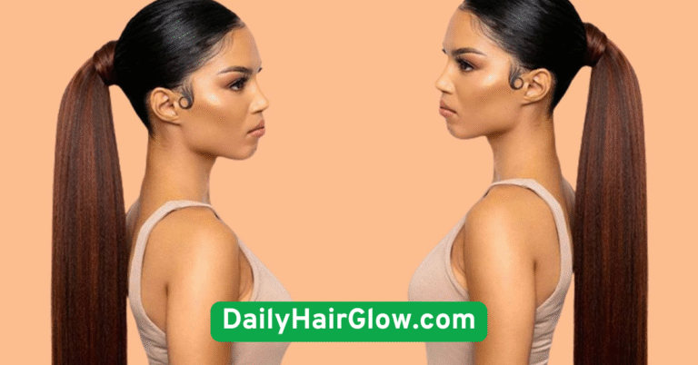 Sleek Low Ponytail