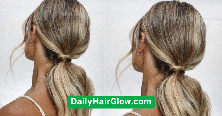 Sleek Low Ponytail